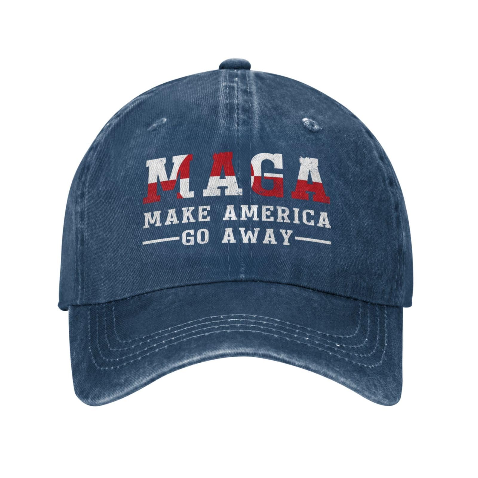 Melbrakin Make America Go Away Hat for Men Greenland Womens Hat Navy Blue