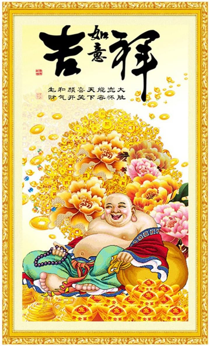 Instarry 5D Diamond Painting Kits for Adults Large Size Full Drill Maitreya Buddha Mosaic Crystal Embroidery Wall Art Decor Art Set 23.6x15.7 inch