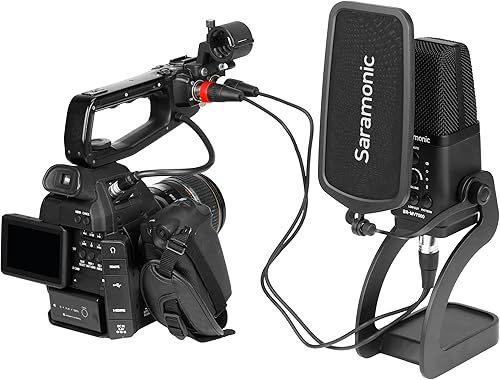 Miniatura 4 de Saramonic Multi-Pattern - Micrófono de condensador de diafragma grande con USB, USB-C y cables de salida dual XLR para ordenadores, mezcladores o