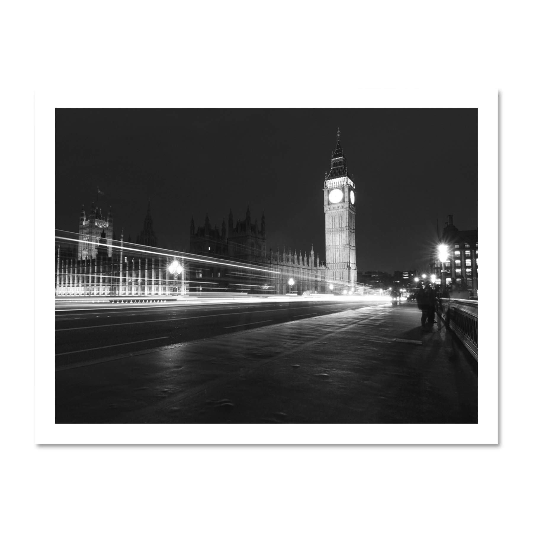 Chankov Westminster Big Ben London Large Framed Art Print Poster Wall Decor 18x24 inch