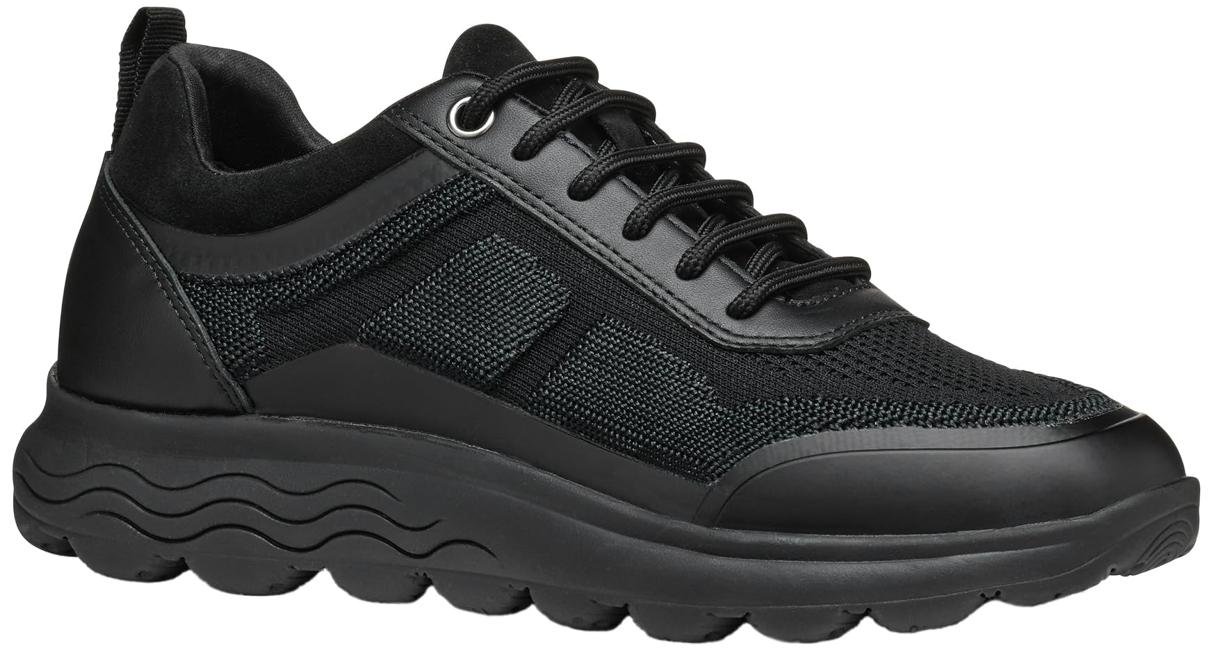 Geox Women's D Spherica C Trainers, Black, 2.5 UK