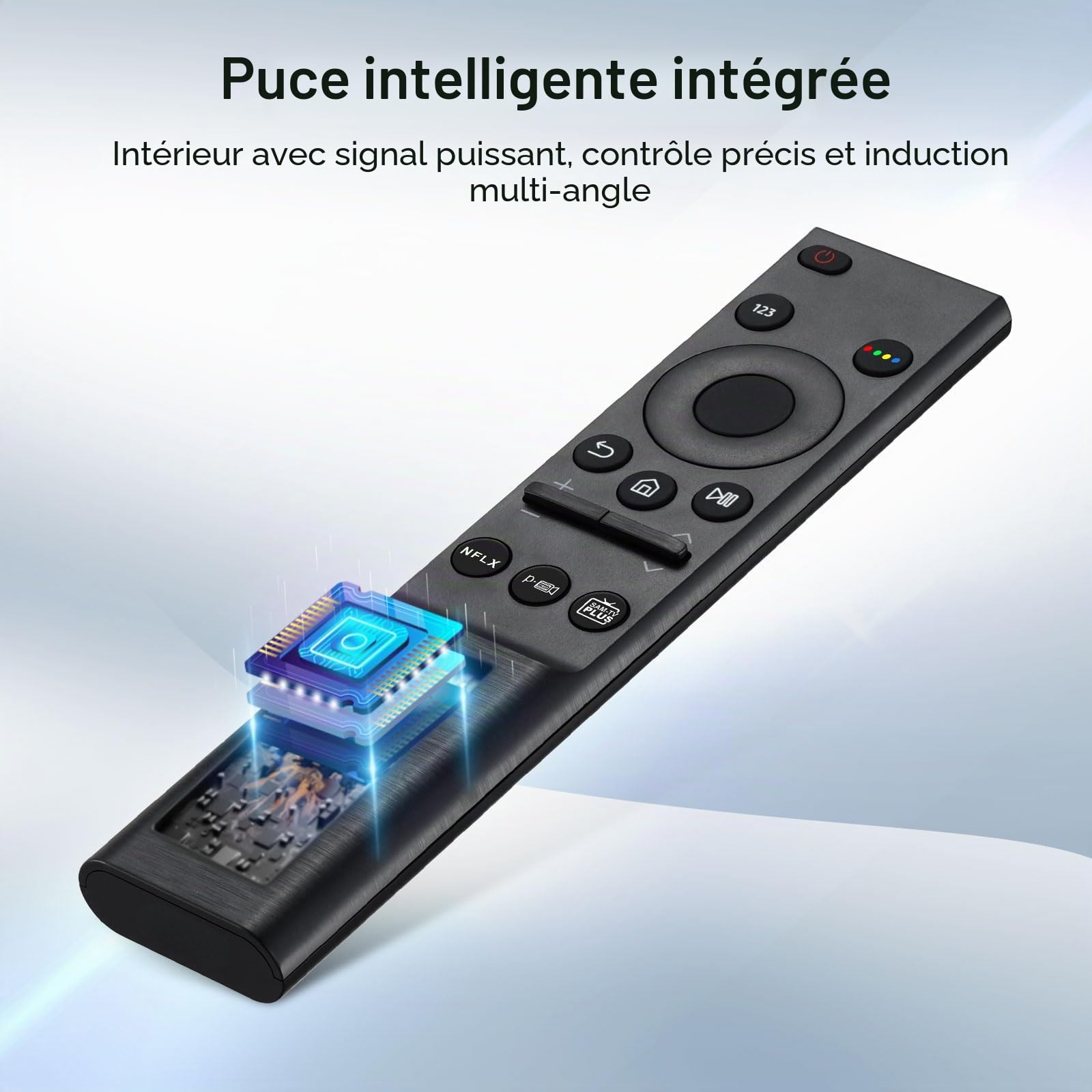 Télécommande universelle pour Samsung Smart TV, BN59-01358B Télécommande de rechange pour Samsung QLED UHD SUHD HDR LCD LED HDTV Frame Curved 4K 8K 3D Smart TV