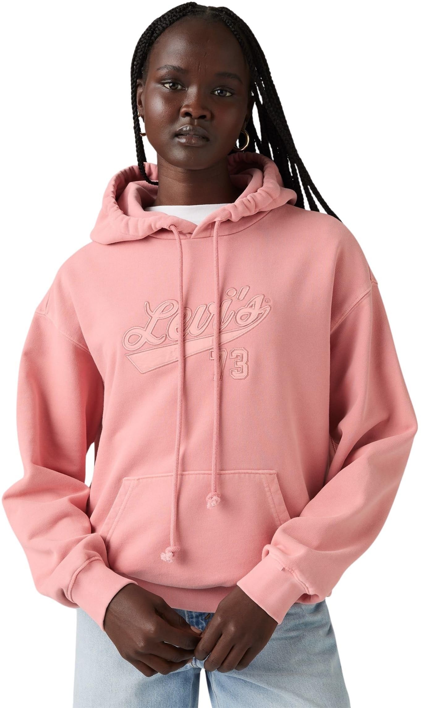 Levi's Mujer Sudadera Graphic Heritage de algodón con Bolsillo de Canguro