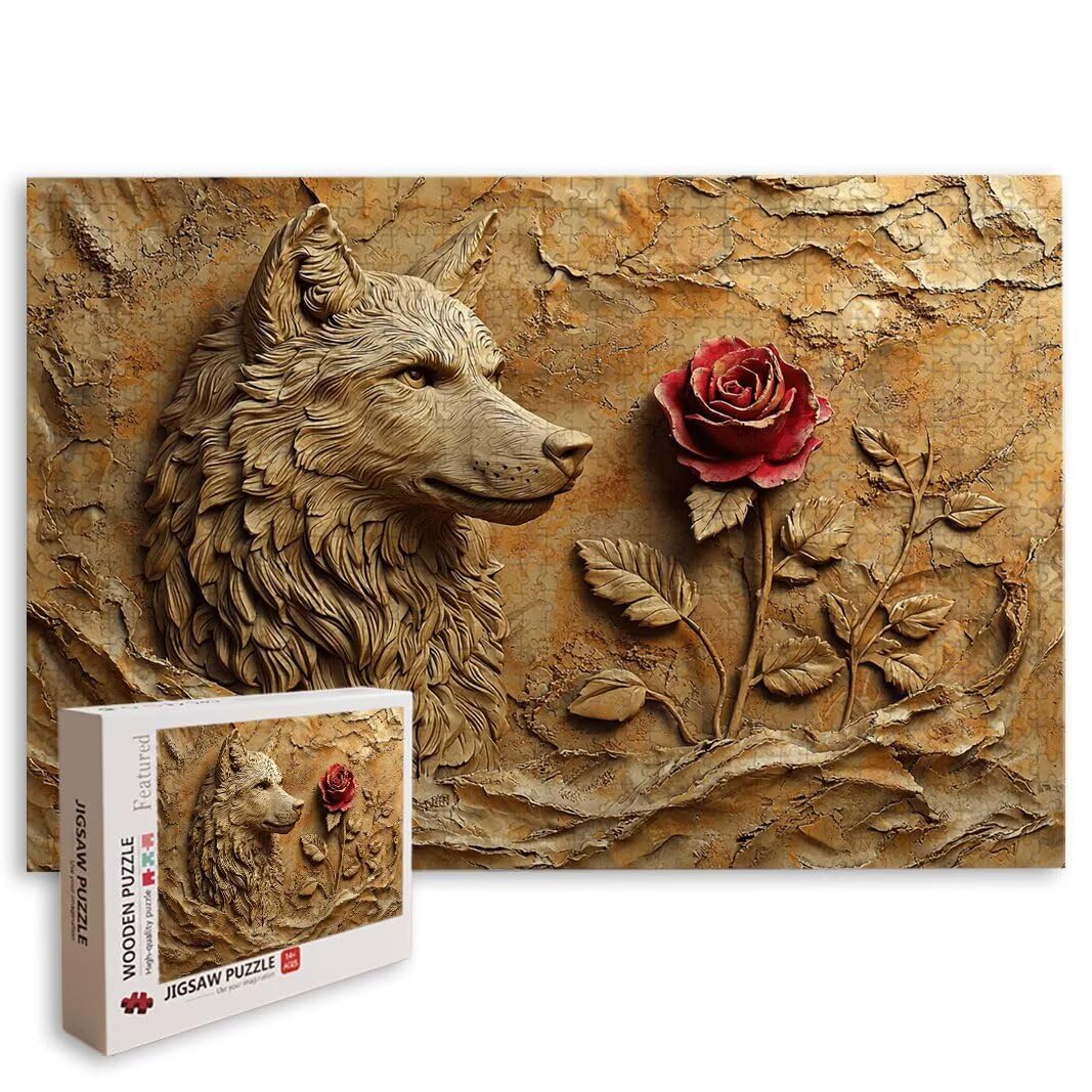 Puzzle 2000 Pezzi, Puzzle Lupo, Misura: 100x71cm, Regalo Donna/Uomo -8805