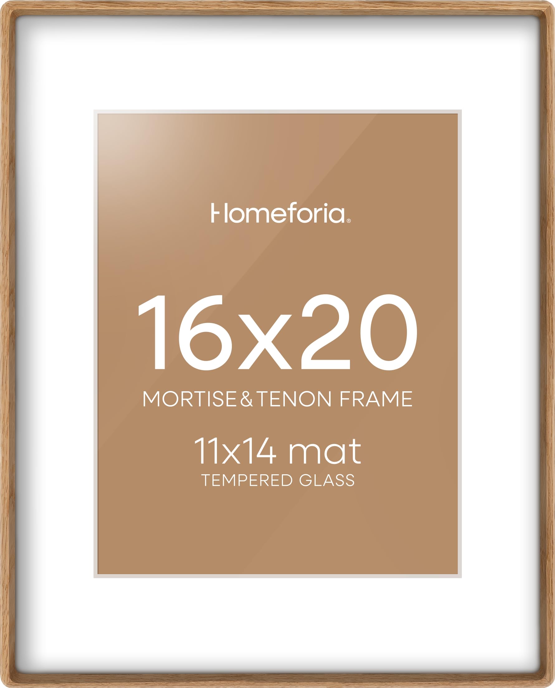 Homeforia 16x20 Mortise & Tenon Natural Oak Frame