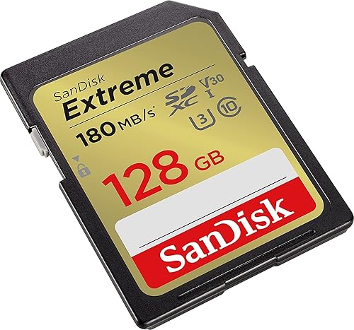 Miniatura 4 de SanDisk Tarjeta de memoria SD Extreme de 128 GB funciona con Sony Alpha a7C, a6600, a6100, a6400 sin espejo (SDSDXVA-128G-GNCIN) U3 SDXC UHS-I