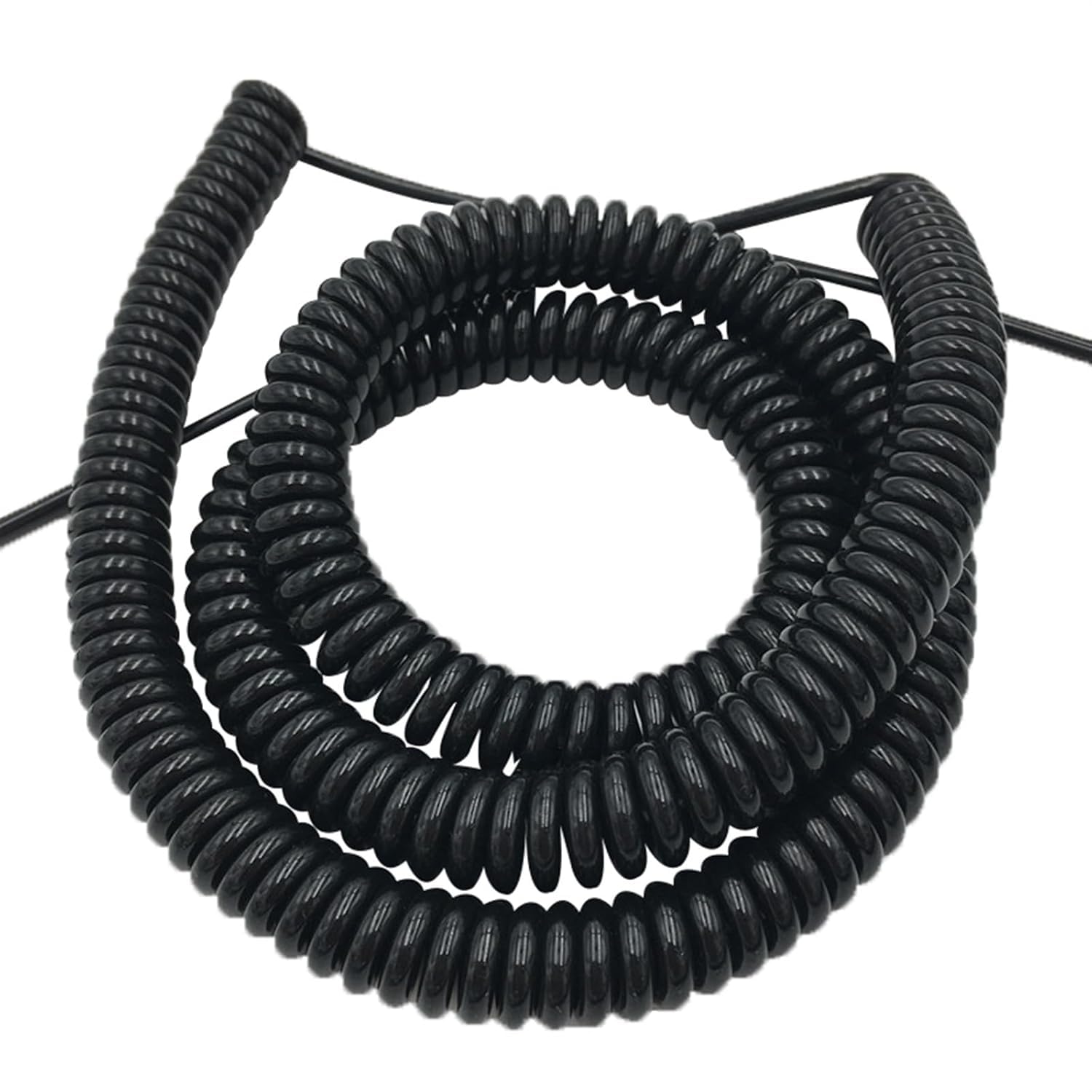Przewód elektryczny, 3-żyłowy kabel spiralny 0,3 mm 22AWG Przewód sterujący Przewód zasilający sprężynowy Osłona Przewód rozciągający Cewka zwijana(Stretch 9 meter)