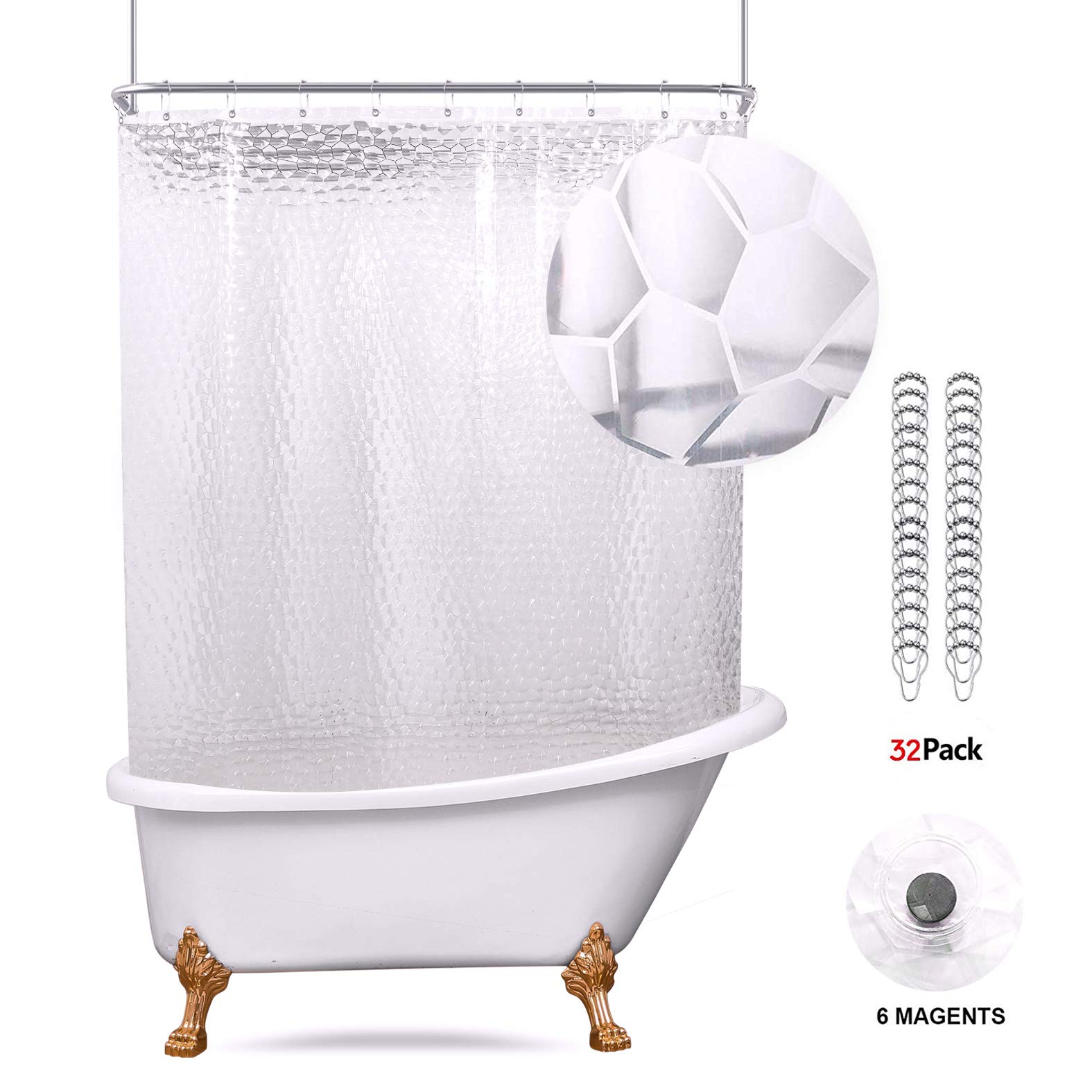 Shower Curtains Clawfoot Tub Curtains & Drapes