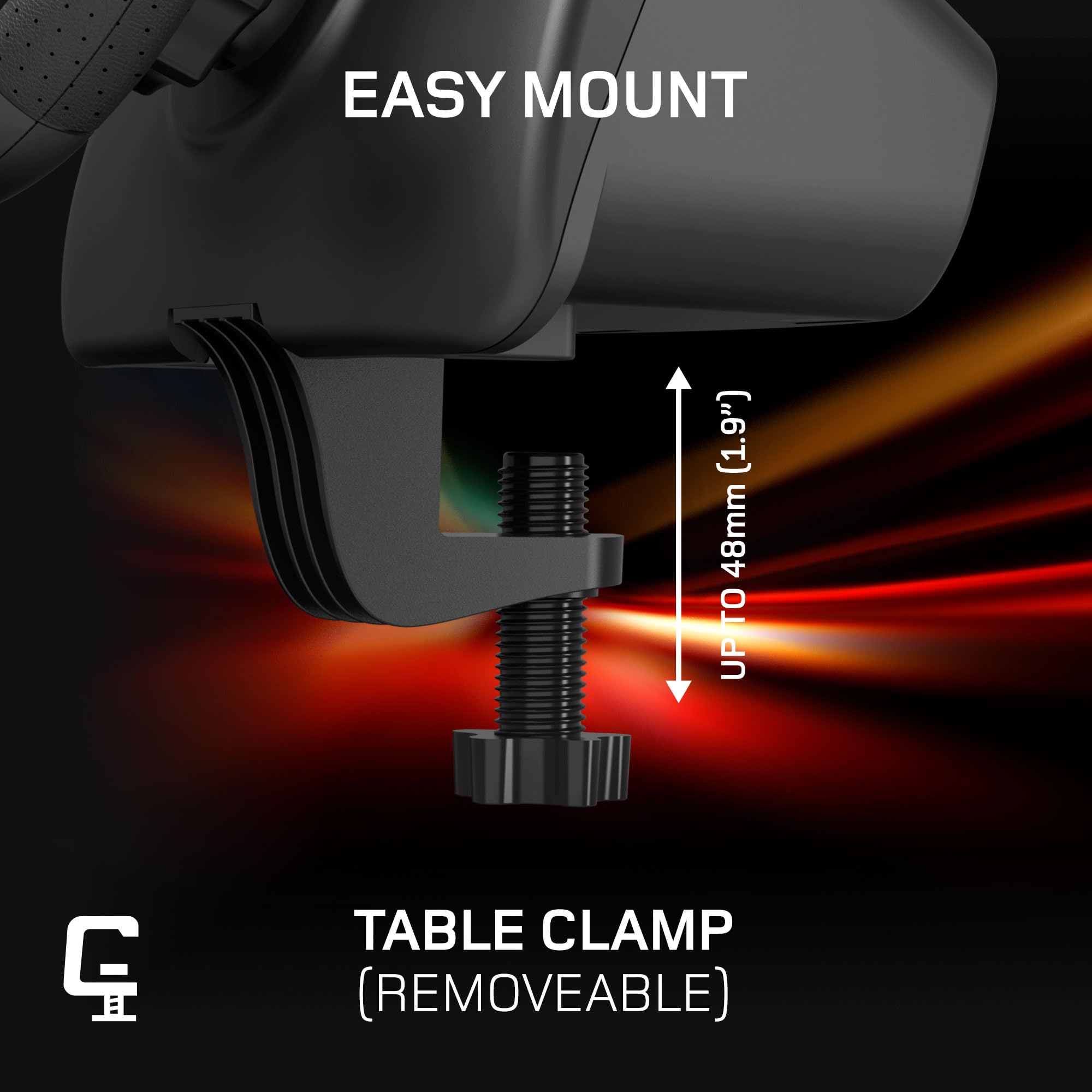 Gioteck FR5 Racing Wheel Dock zur Steuerung von DualSense und DualEdge PS5, PC, kompatibel mit Steam Deck – Automatische Zentrale – Nur für Spiele mit Bewegungssensor – Kompatibel mit GT7