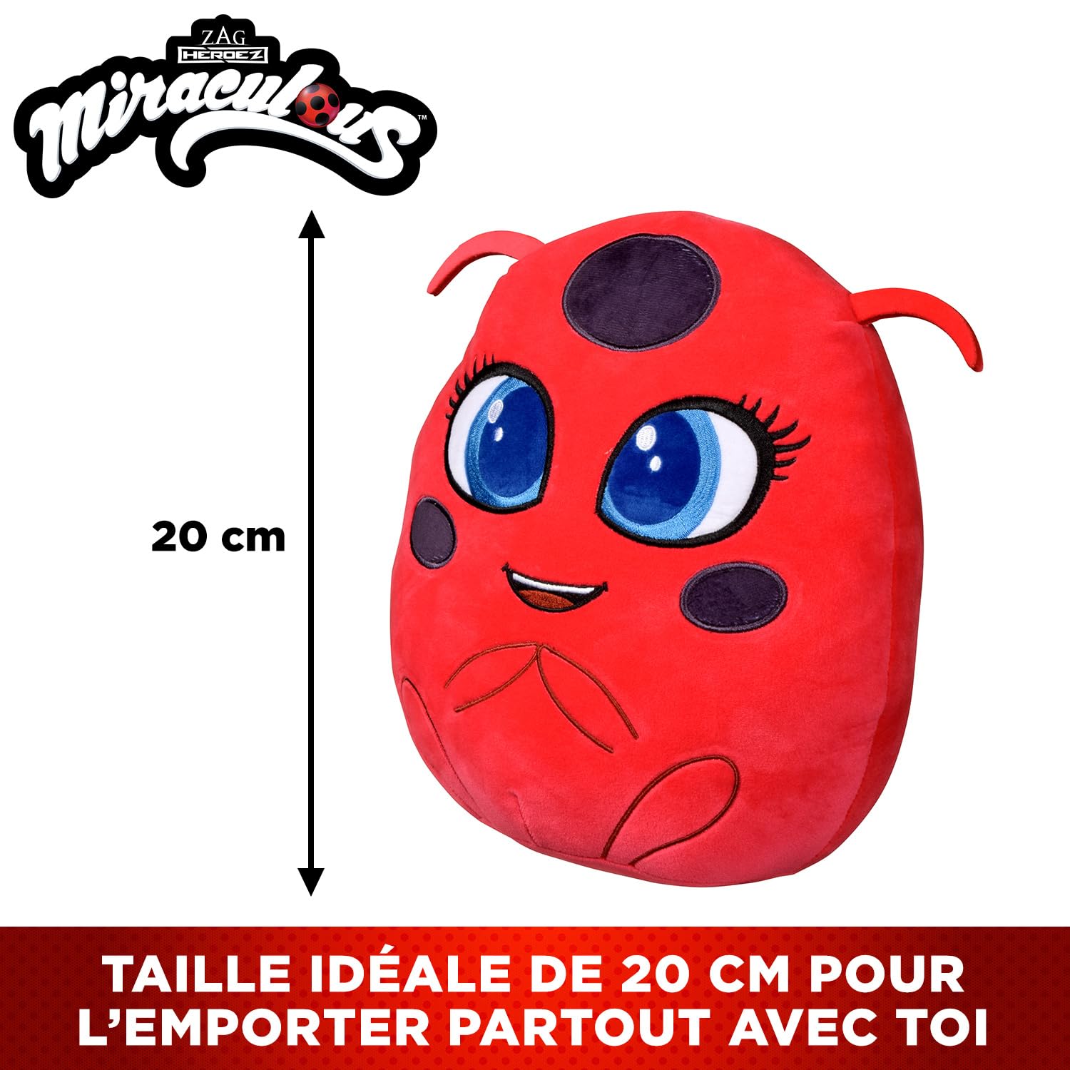 Miraculous Bandai Talking Tikki Plush 25cm Tikki Cuddly Toy Sounds