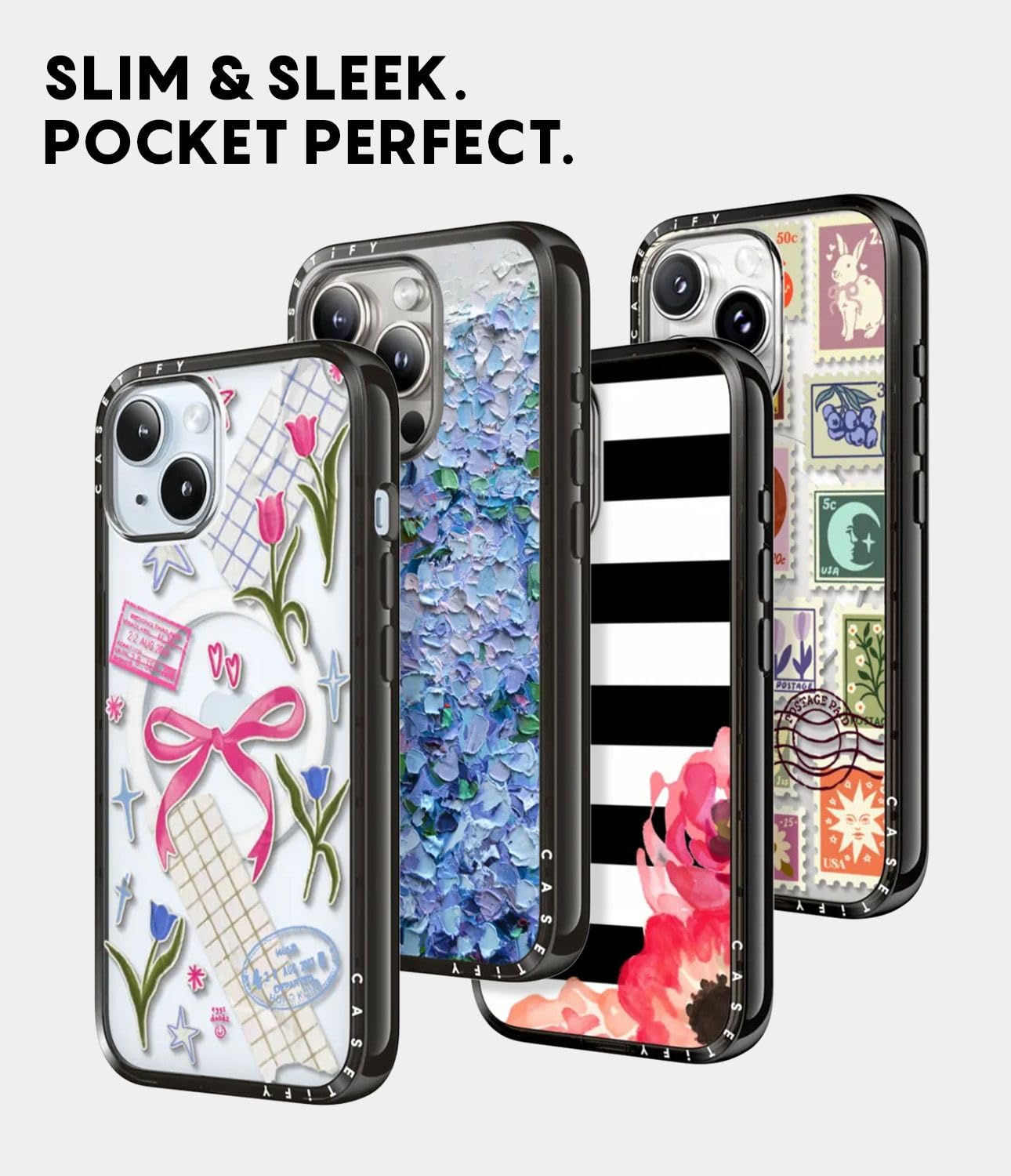 CASETiFY Funda compacta Magsafe para iPhone 16 Pro Max [ligera/ajustada/compatible con Magsafe] - Cerezas - Negro transparente | Delgada y elegante, protección contra caídas de grado militar de 4 pies, 2 unidades, cerezas, color negro