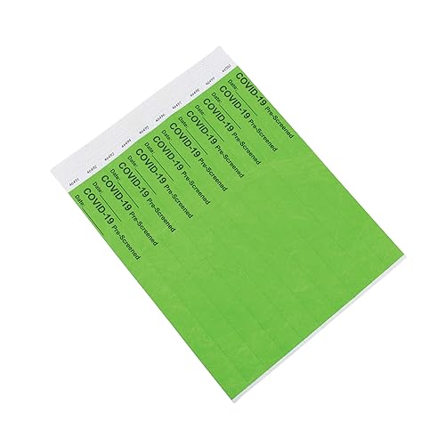 Miniatura 5 de Advantus Pulseras Tyvek COVID preimpresas, prepantalladas, 500/PK (76093)