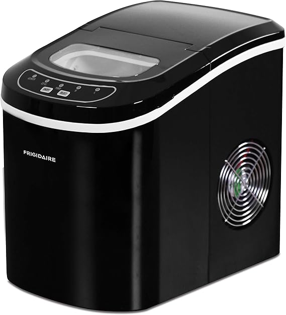 FRIGIDAIRE EFIC101BLACK Portable Compact Maker, 26 lb per Day, Ice