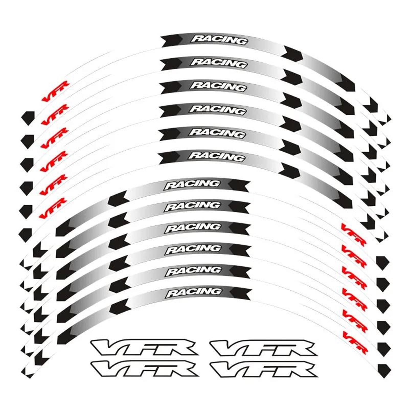 Motorcycle Wheel Tire Rim Stickers 17inch for VFR VFR750 VFR800 VFR1200 VFR1200F