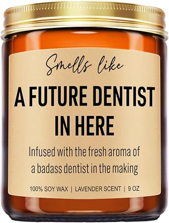 Younift Funny Future Dentist Candle, Dental Hygienist Graduation Gifts, Dental Hygiene, Dental Office Decor, Dentist Gifts for Women, Men, Coworkers, School Students, Dentists Appreciation Presents