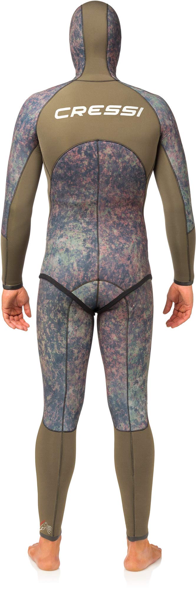 Cressi Seppia Wetsuit Man – Tuta in neoprene mimetica due pezzi separati per uomo 3,5 mm/5 mm/7 mm
