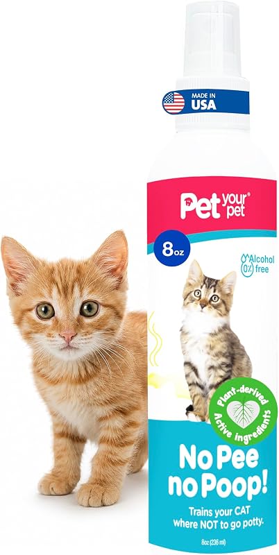 Repelente em Spray para Gatos PET YOUR PET No Pee No Poop, 240 mL