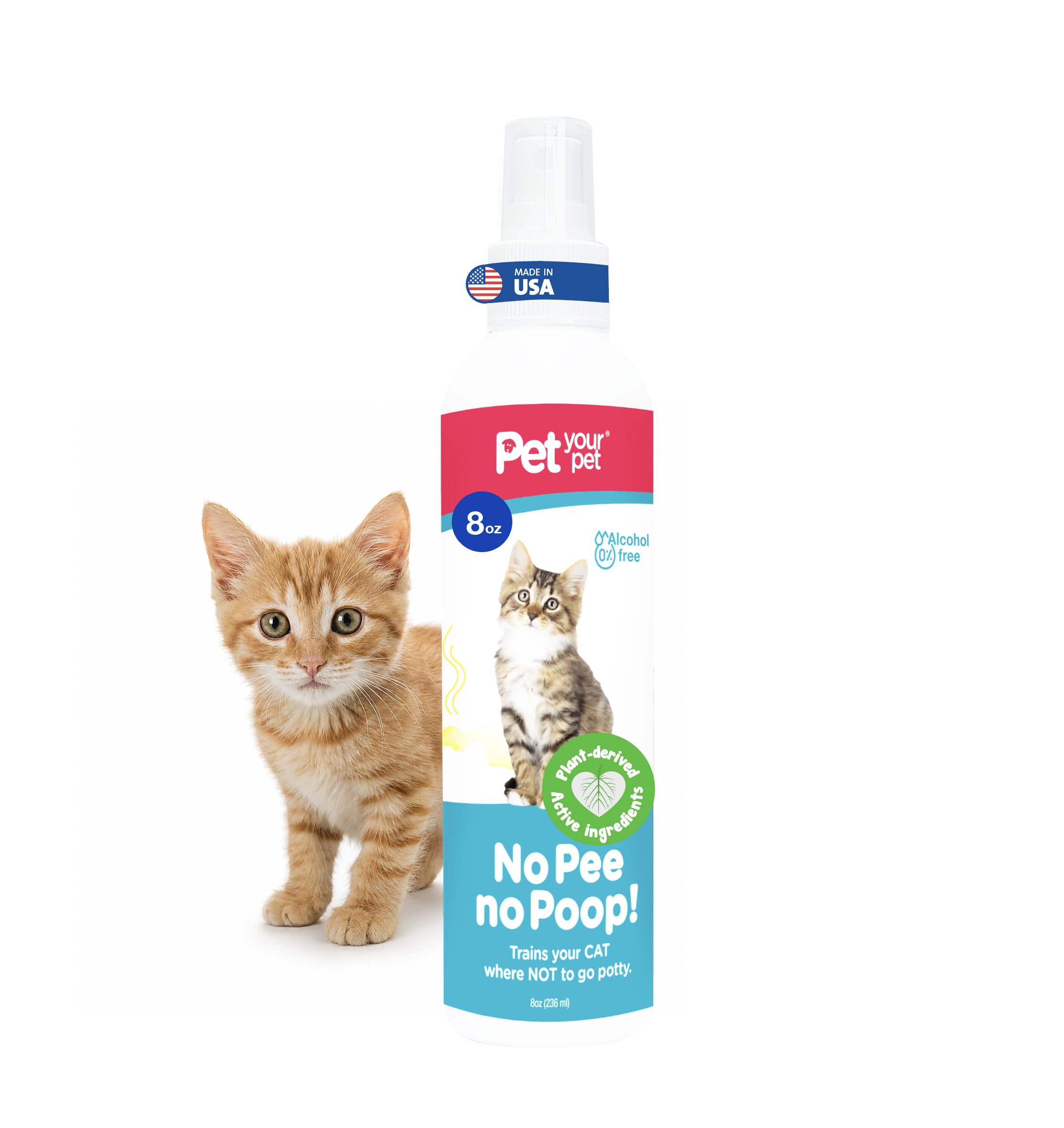 Cat Potty Training Spray No Pee No Poop, 8 Fl Oz