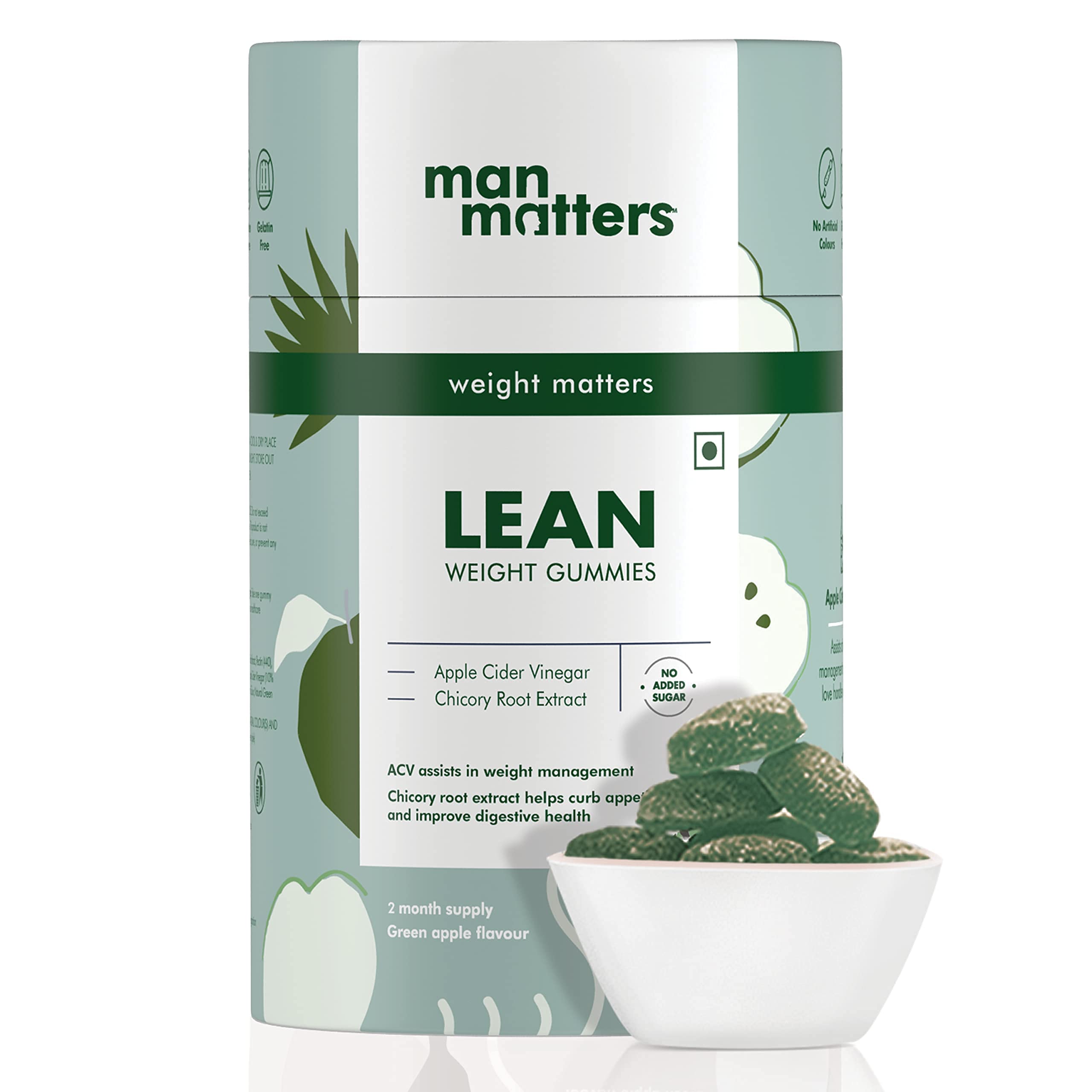 Buy Man Matters Apple Cider Vinegar Gummies For Men 60 Days Pack