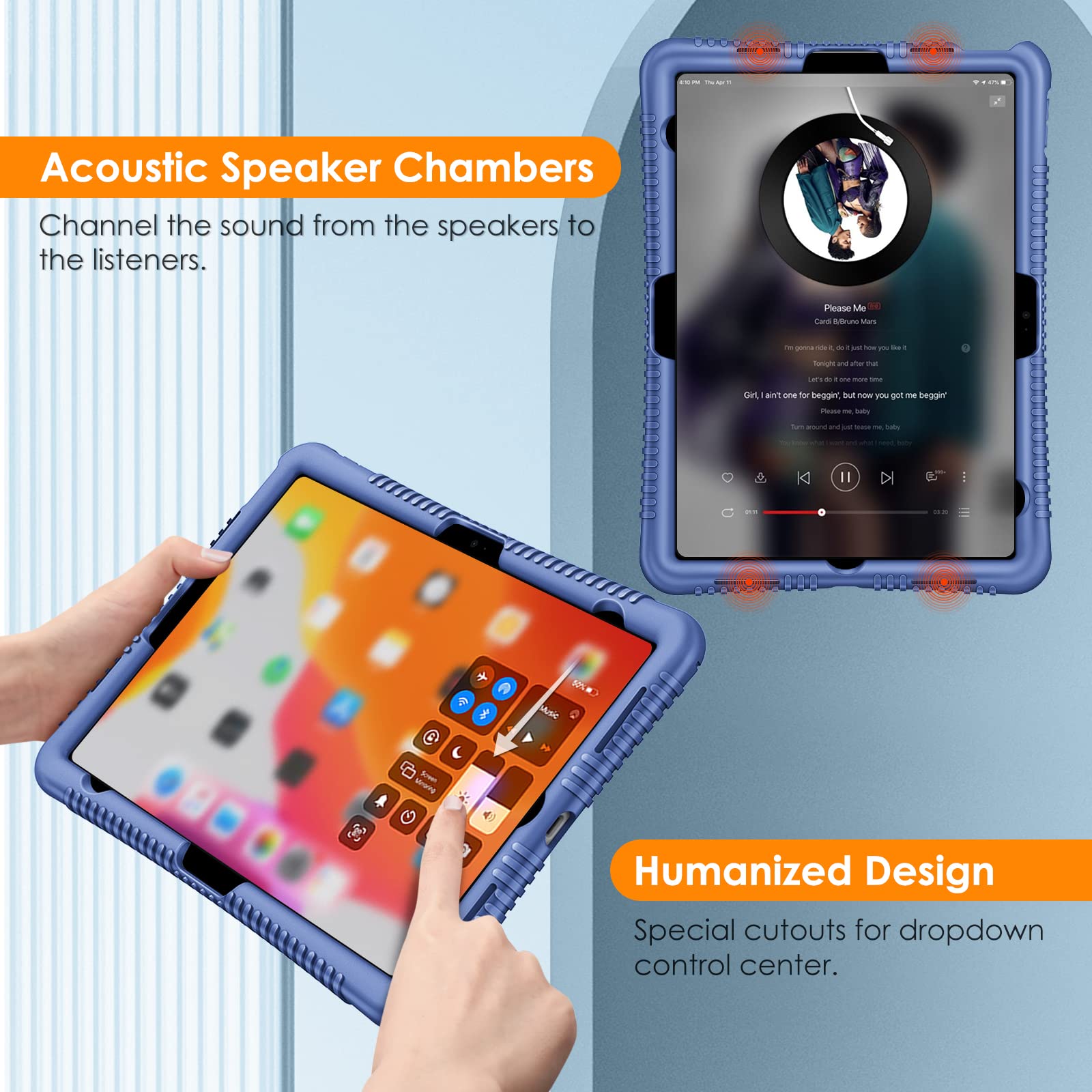 FINTIE Custodia per iPad (A16) 11ª Gen 11 (2025)/iPad 10ª Gen 10.9 (2022) con Portapenne - Sottile Leggero Trasparente Cover Posteriore con Bordo in TPU Morbido Auto Sveglia/Sonno, Oro rosa