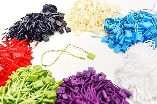 7 "700 Pcs Mix Color Hang Tag Nylon String Snap Lock Pin Loop Fastener Hook Ties
