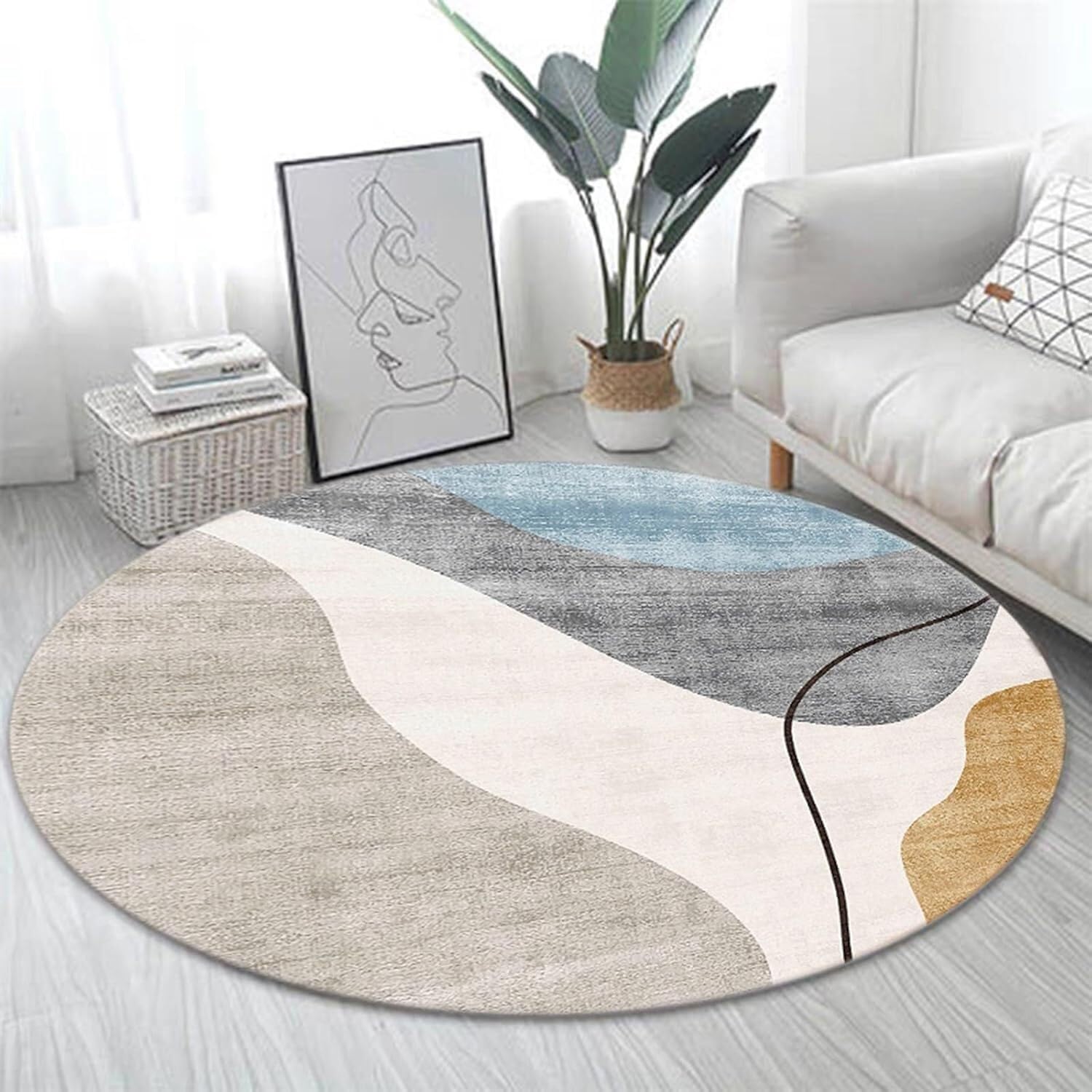 SSDDLZEQ Premium durable range Multifunctional Protective Mat For Carpets And Hardwood Floors, Suitable For Gaming Chairs(B,140cm)