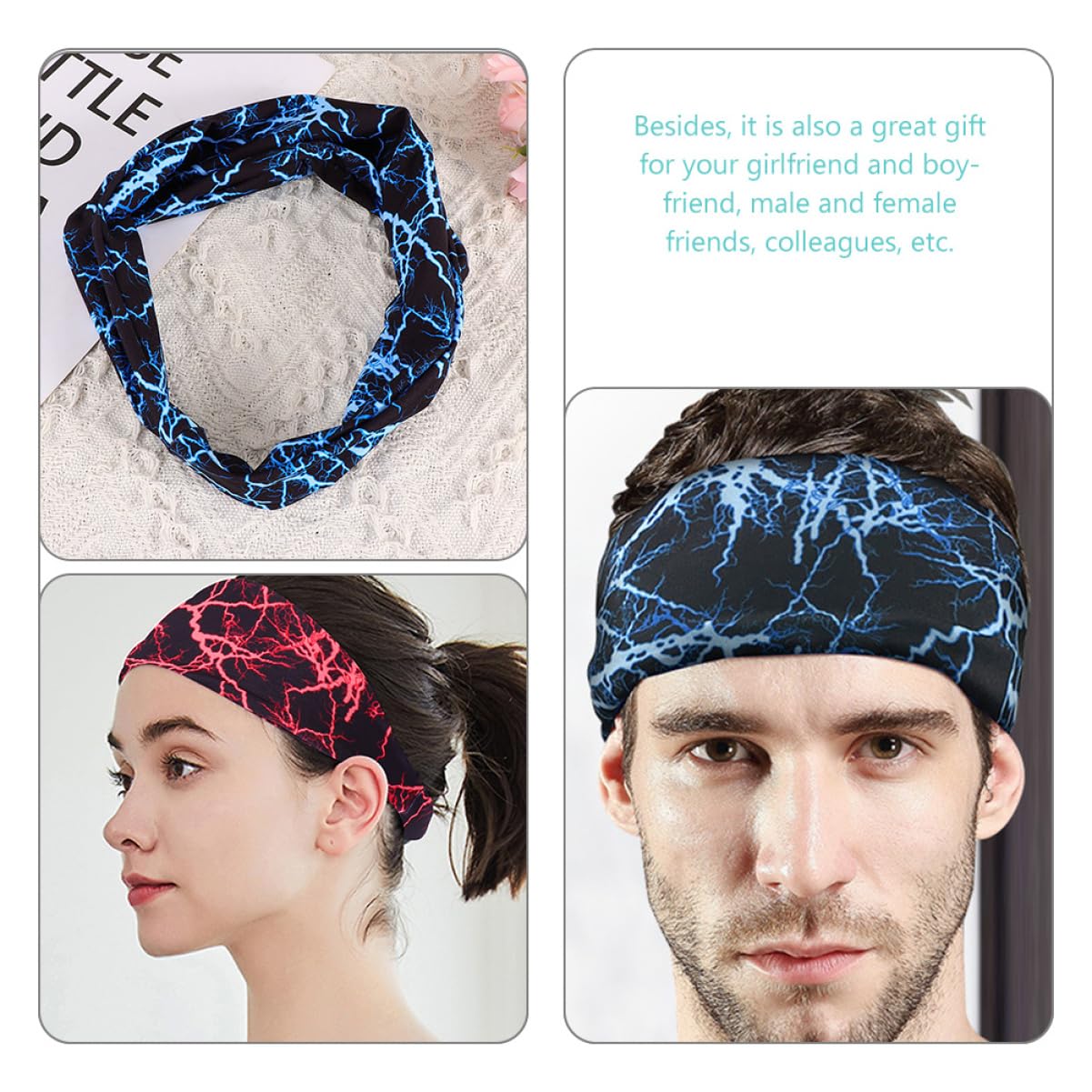 Toyvian Cintura Antitraspirante Fitness Larga Fascia Elastici Per Atletico Bande Gruppo Musicale Fasce Sportive Fascia Per Da Allenamento Poliestere