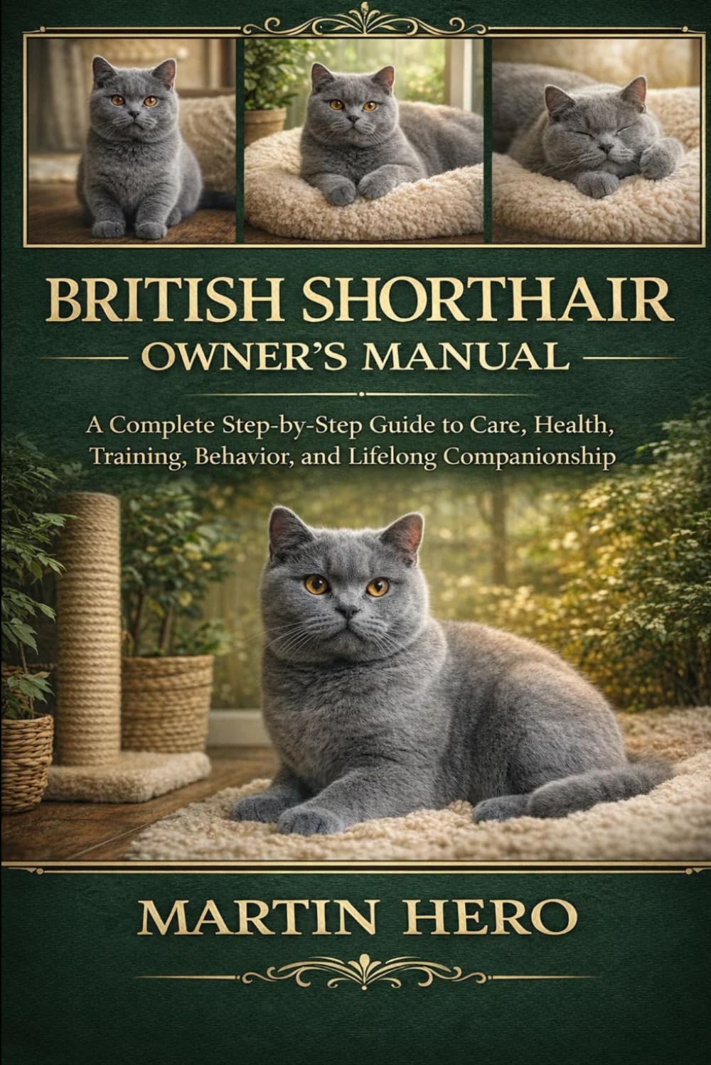 BRITISH SHORTHAIR OWNER'S MANUAL: A Complete Step-by-Step Guide to Care, Health, Training, Behavior, and Lifelong Companionship.