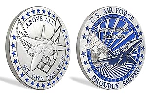 US Air Force Challenge Coin: Soaring High Above the Clouds