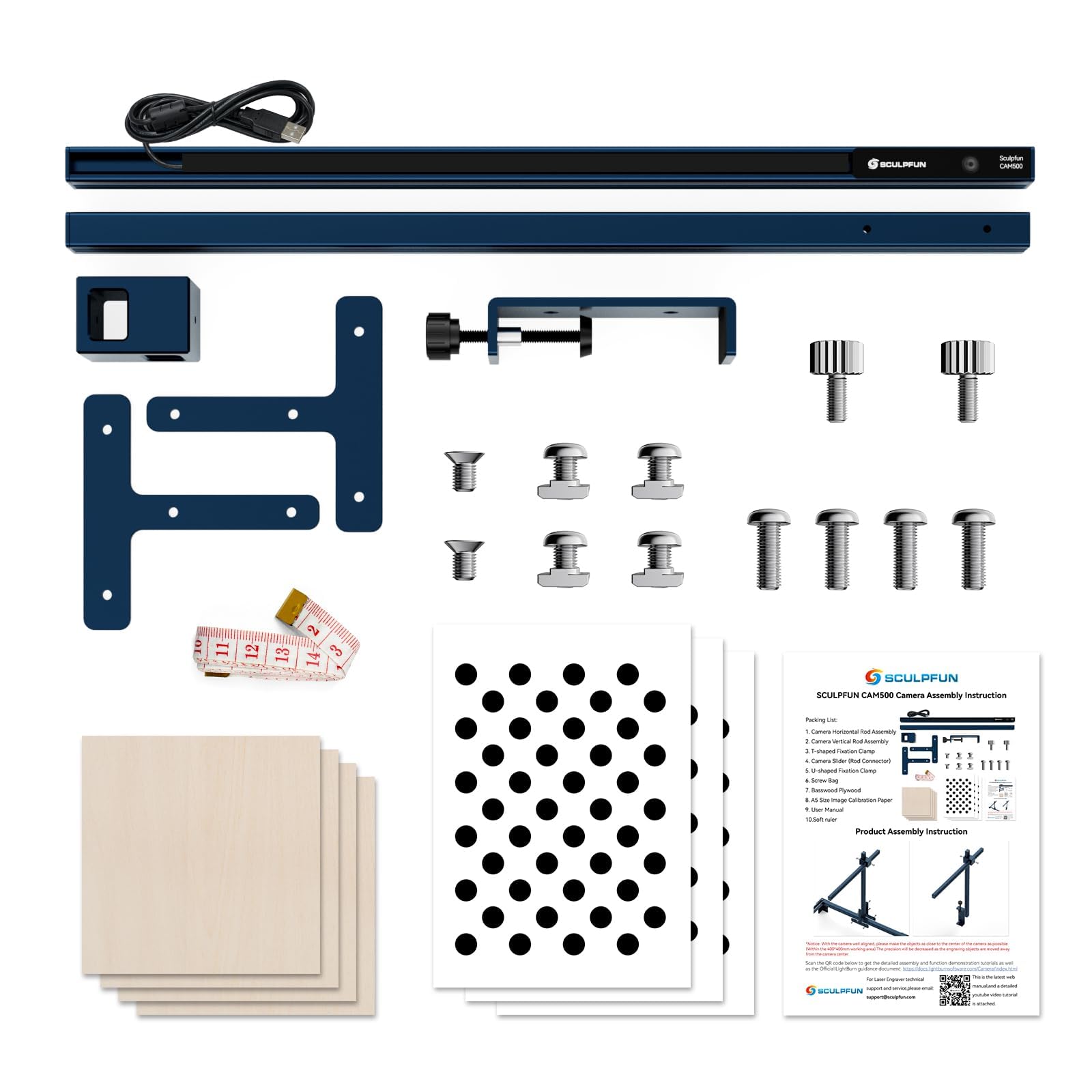 SCULPFUN CAM500 Lightburn Kamera für Lasergravierer, Zeitraffer kamera, Präzision spositionierungs bild, Extrahieren der Muster, für S6 S9 S10 S30/S30 Ultra
