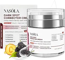 Nasola Creme Corretor Removedor De Manchas Escuras Para Rosto E Corpo - Cuidados Naturais Com A Pele Axilas, Cotovelos Partes Íntimas Solução Definitiva Brilhante Bonita Infusão Ácido Kójico Mulberr