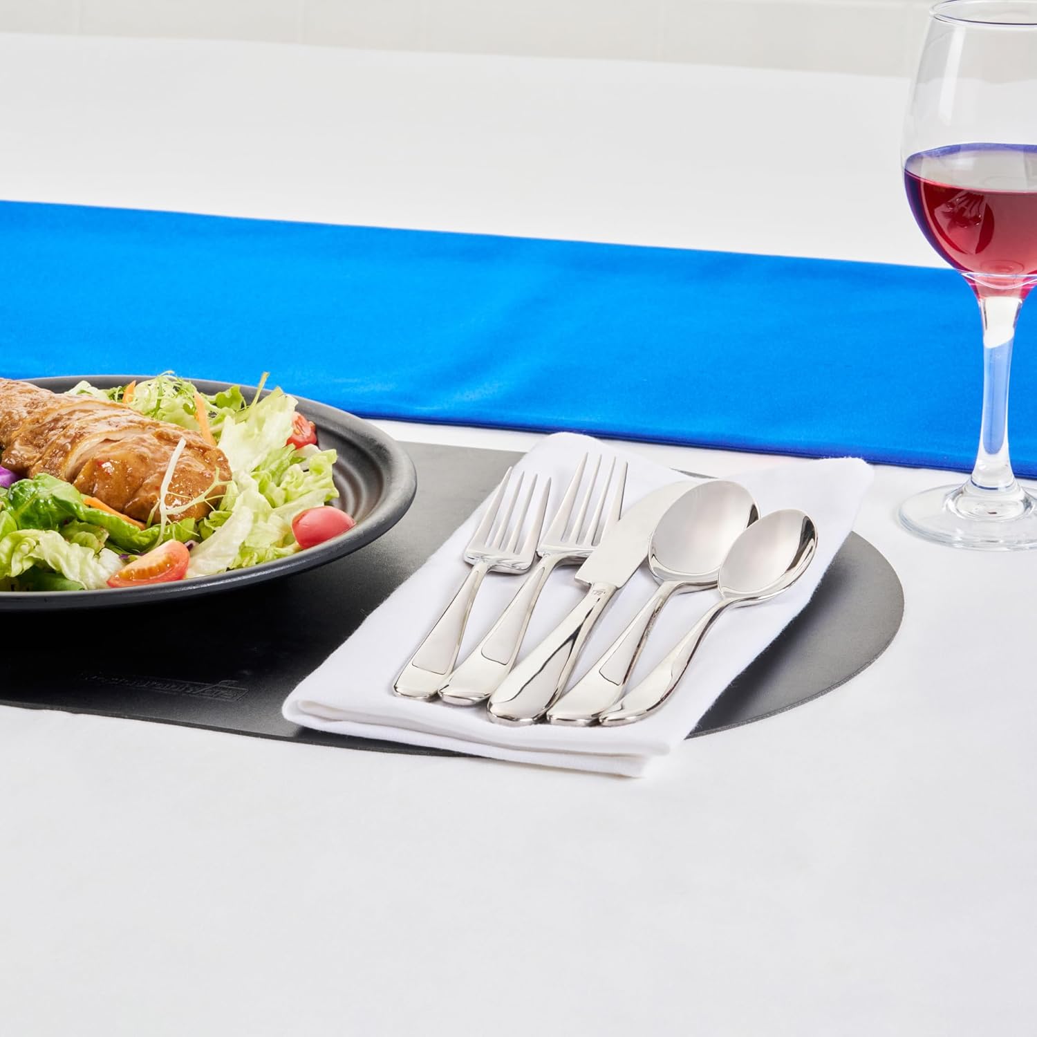 Restaurantware Sovereign Silverware Set 10 Piece Heavy-Duty Cutlery Set - 18/10 Stainless Steel Service For 2 Durable Flatware Set Dishwashable For Homes Or Restaurants