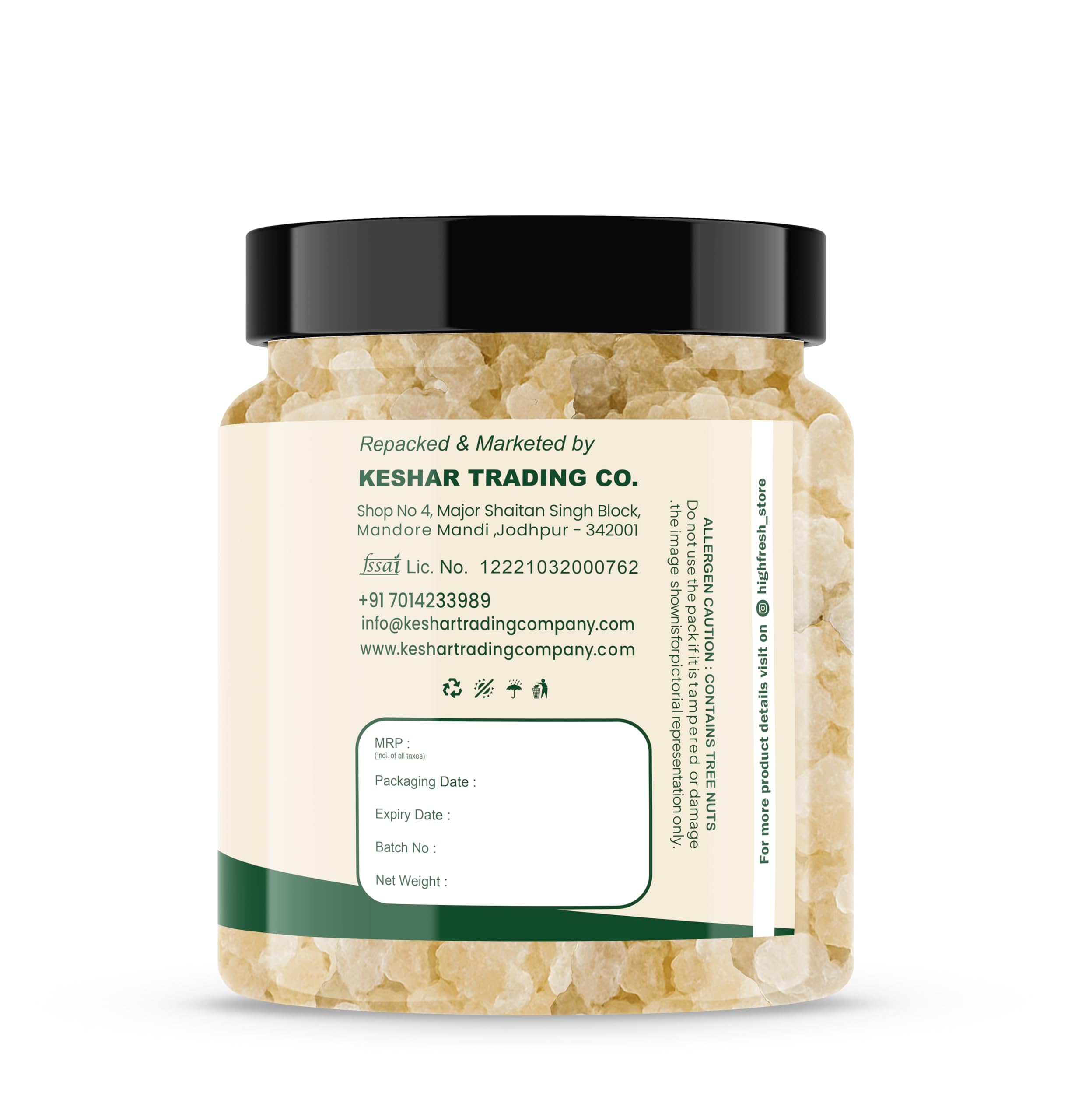 HighFresh Pure Natural Gond Katira 250 GM | Almond Gum Badam Pisin, Tragacanth Gum | High Cooling Properties | 100% Natural Superfood - Image 3 thumbnail