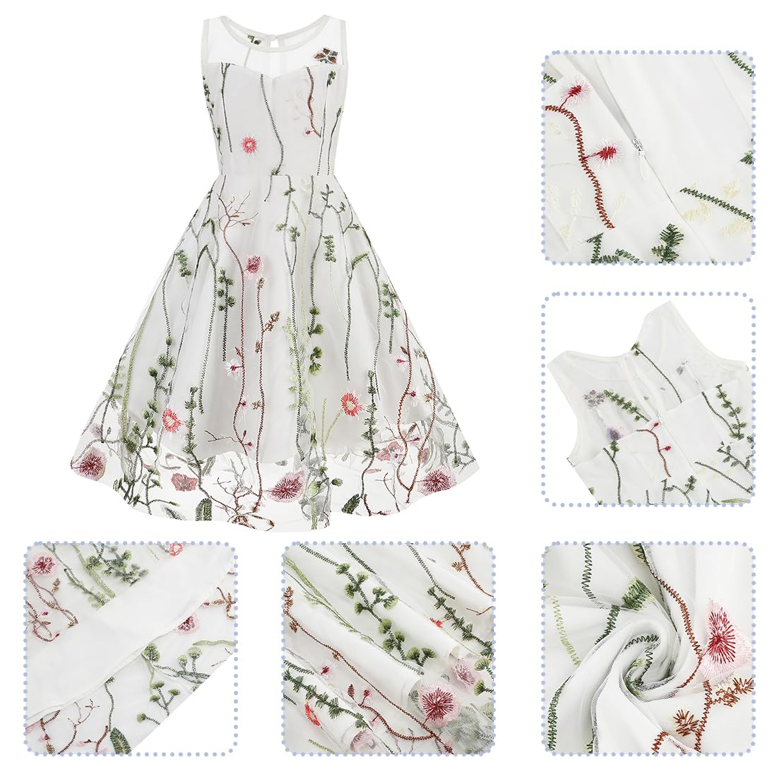 Prinzessin Floal Spitze Tüll Rückenfrei Hochzeit Blumenmädchen Kleid Junior Brautjungfer Festzug Kommunion Tanz Maxikleid