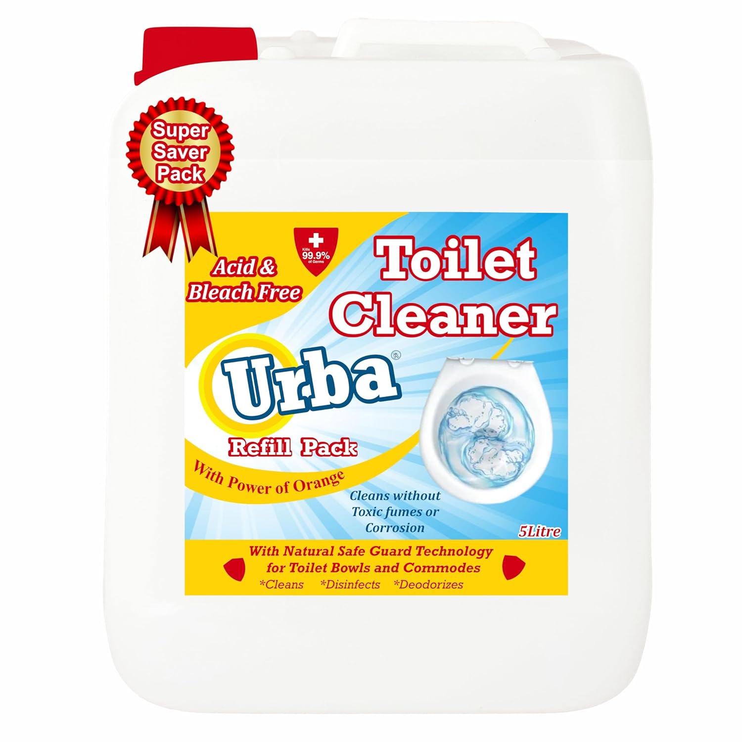 Urba Toilet cleaner 5000 ml Citrus powered Acid Free and Bleach