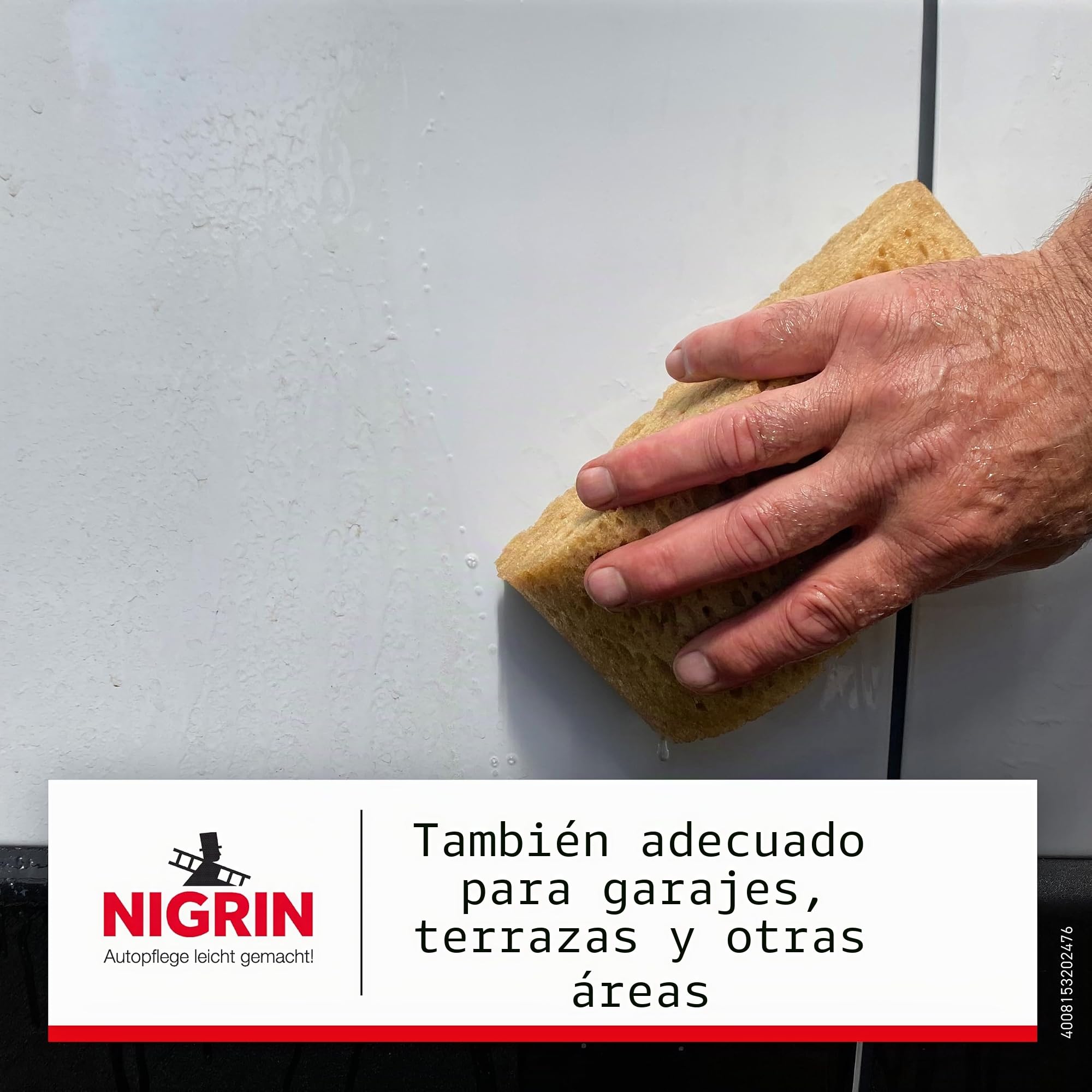 NIGRIN Caravan - Eliminador de tiras de lluvia para superficies de pintura y plástico y suelos, 750 ml
