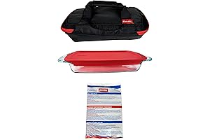 Pyrex 4-Piece Portable Bakeware Set: Perfect for Travel and Small Spaces
