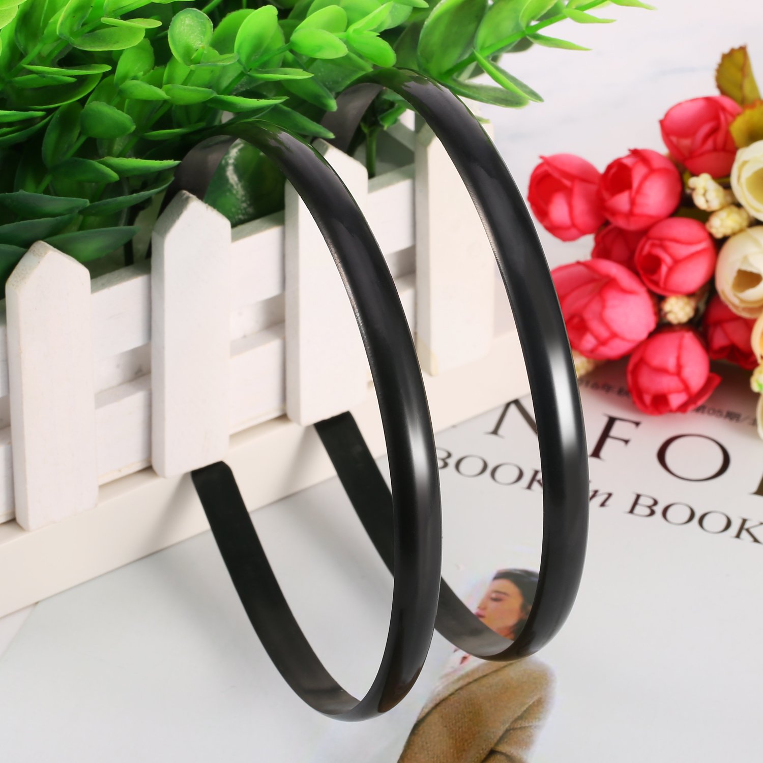 Amazon.com : Hicarer 30 Pack Plastic Hair Headband 10 mm 