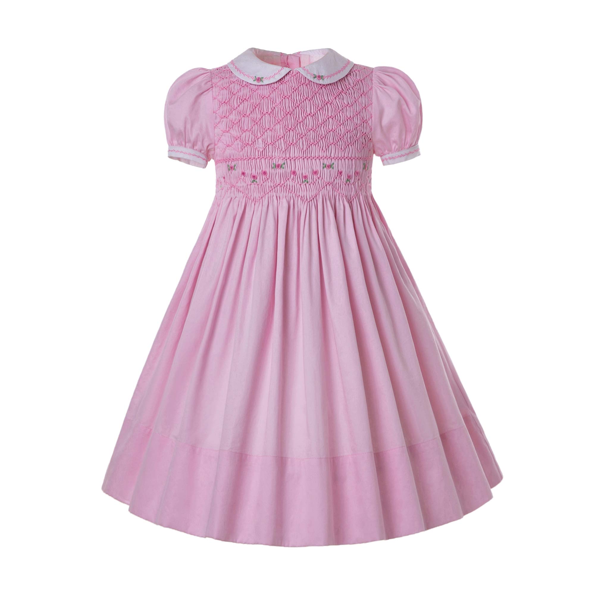 Pettigirl Girls Smocked Hand Embroidered Dresses