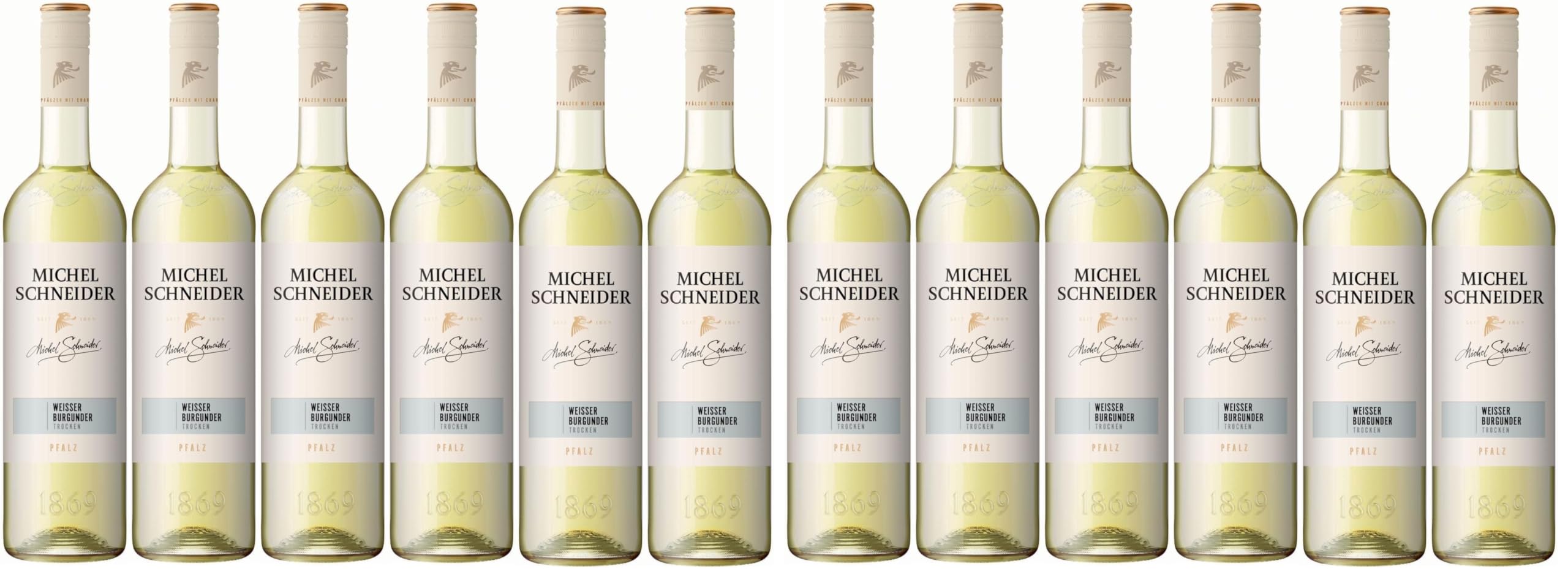 Michel Schneider Weißburgunder Trocken (6 x 0.75 l) (Packung mit 2)