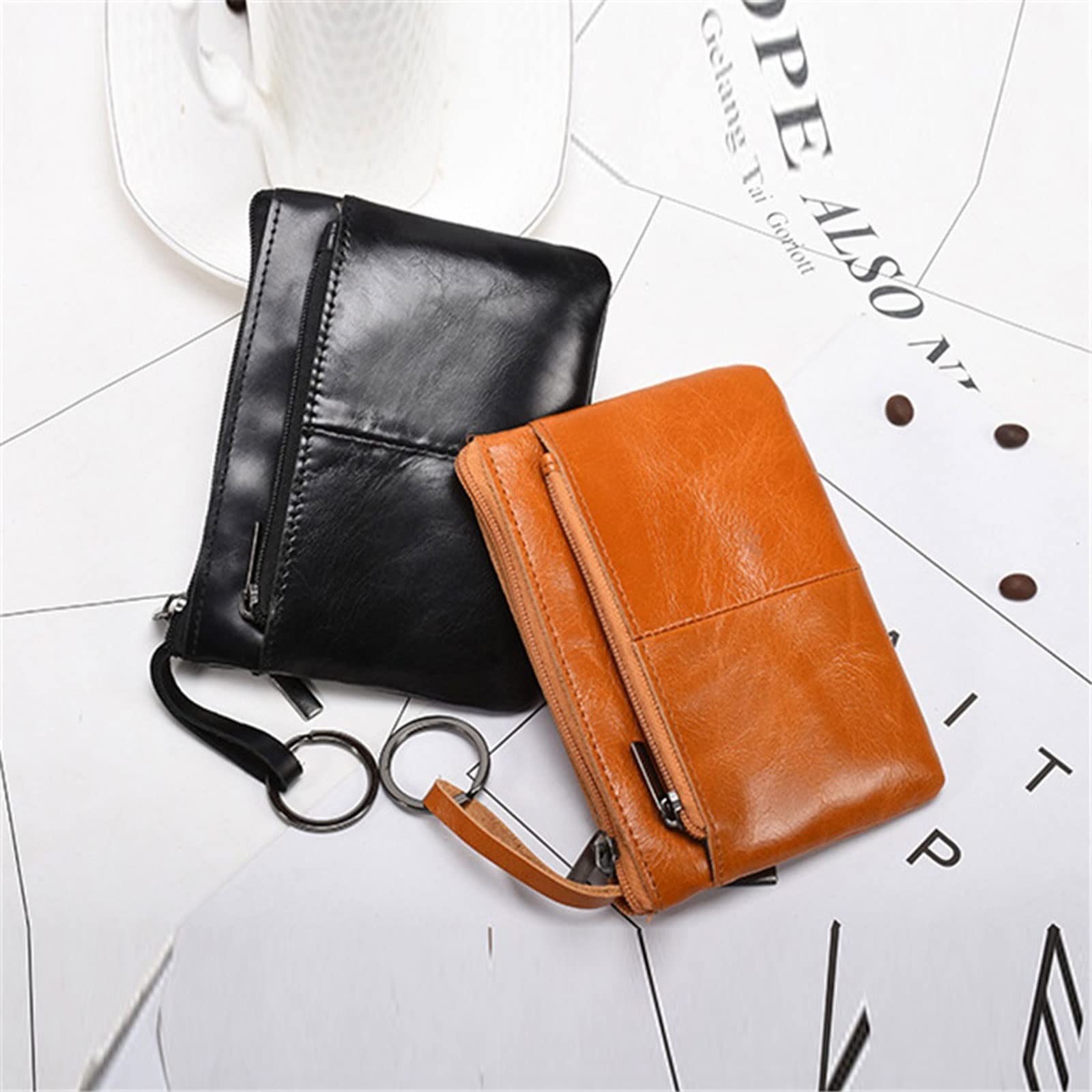 Carteras Para Hombre Pequeñas Cartera Mini LEAS ¡Piel Auténtica