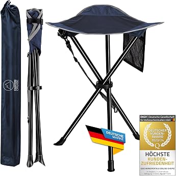 Camping Stool Tripod Stool Fishing Seat Portable Foldable Camping Chair Fishing Stool Festival Chair (Pack of 1)