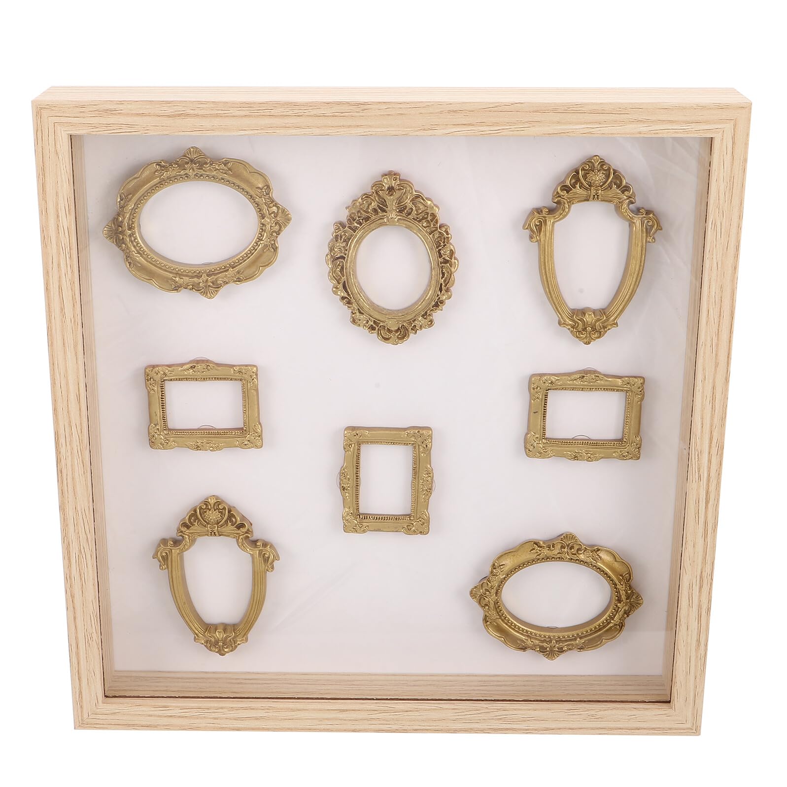 Présent anniversaire original : coffret vitrine musée en bois naturel