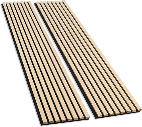 BUBOS Paneles de pared de madera acústica, paneles decorativos a prueba de sonido para paredes y techo, paneles acústicos para diseño de interiores,