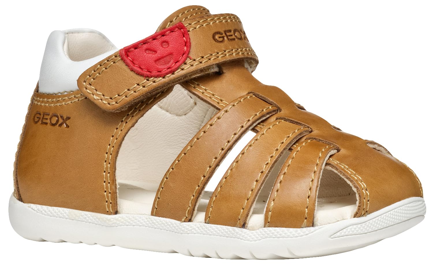 Geox B SANDAL MACCHIA BOY, Baby - Jungen Sandal, Whisky/White,