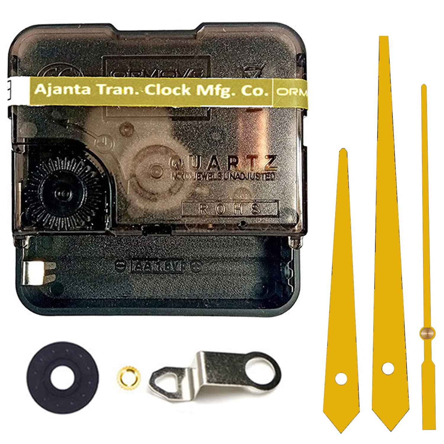 bestbuy Qewinox Combo Of Ajanta Mfg. Battery Operated Plastic Ticking Digital Wall Clock Movement Machine With Hands (Gold 4) (B09WDQSH4W) Amazon Price History, Amazon Price Tracker