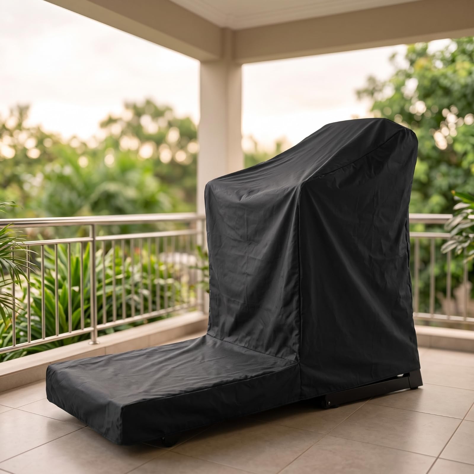 LOVIVER Housse de Tapis de Course Housse d'Appareil de Course équipement Sportif Capot pour Console et Pièces Mécaniques en Tissu Oxford Robuste Coupe Ajustée , 206 95 160cm