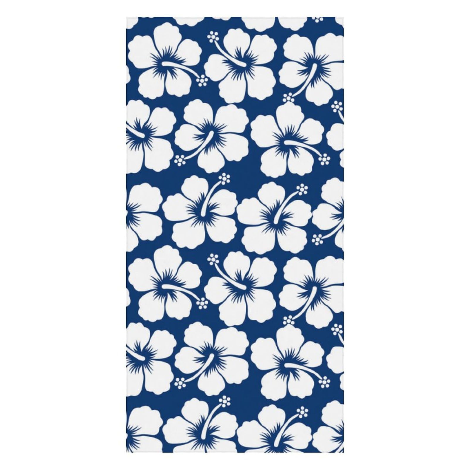 LWORZIIB Beach Towel, Flower Hawaiian Style Bath Towel, Pool Towel Great for Gym Swimming 80 X 160cm