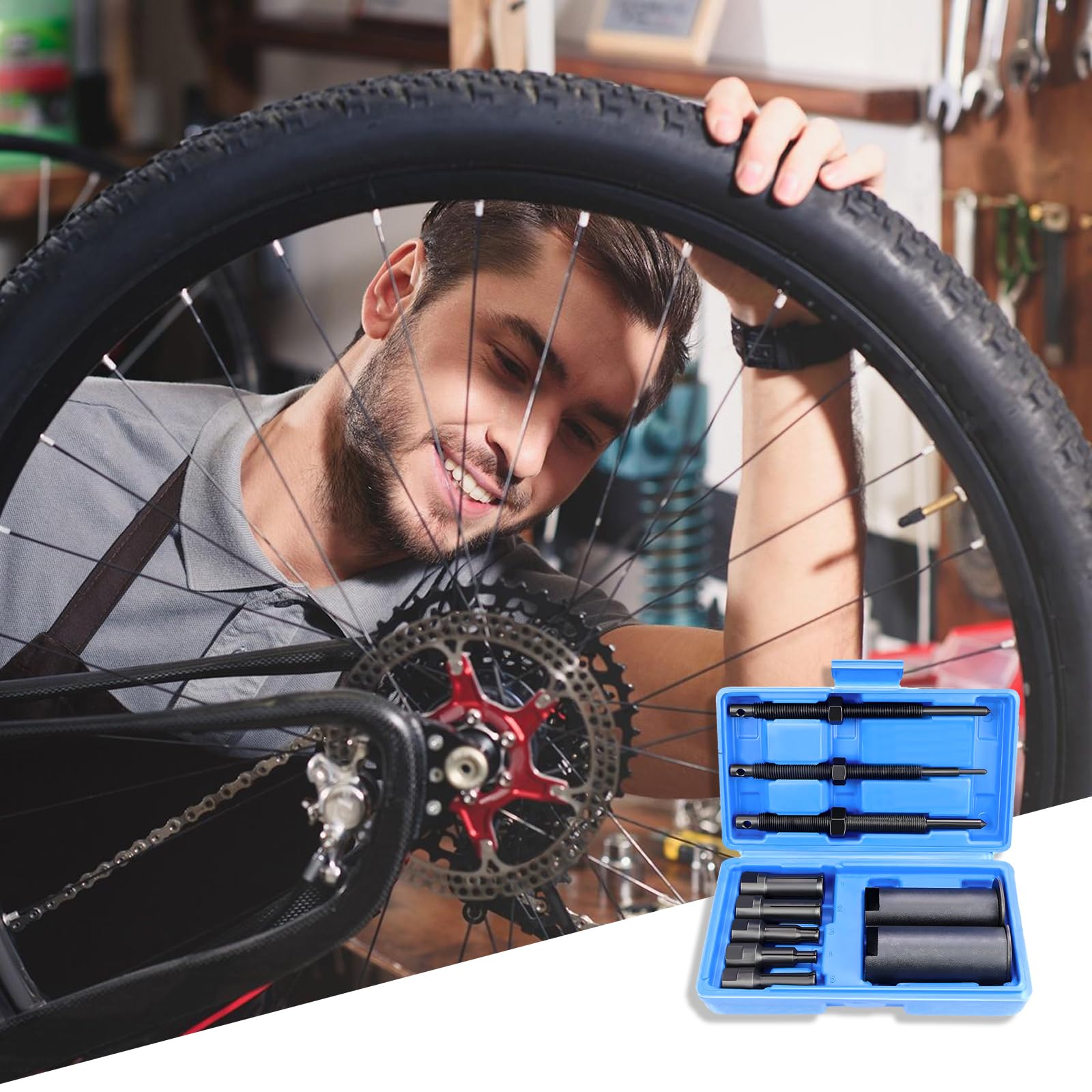 Estrattore per Cuscinetti Interni Moto, 9-23 mm, utensile per riparazioni Moto