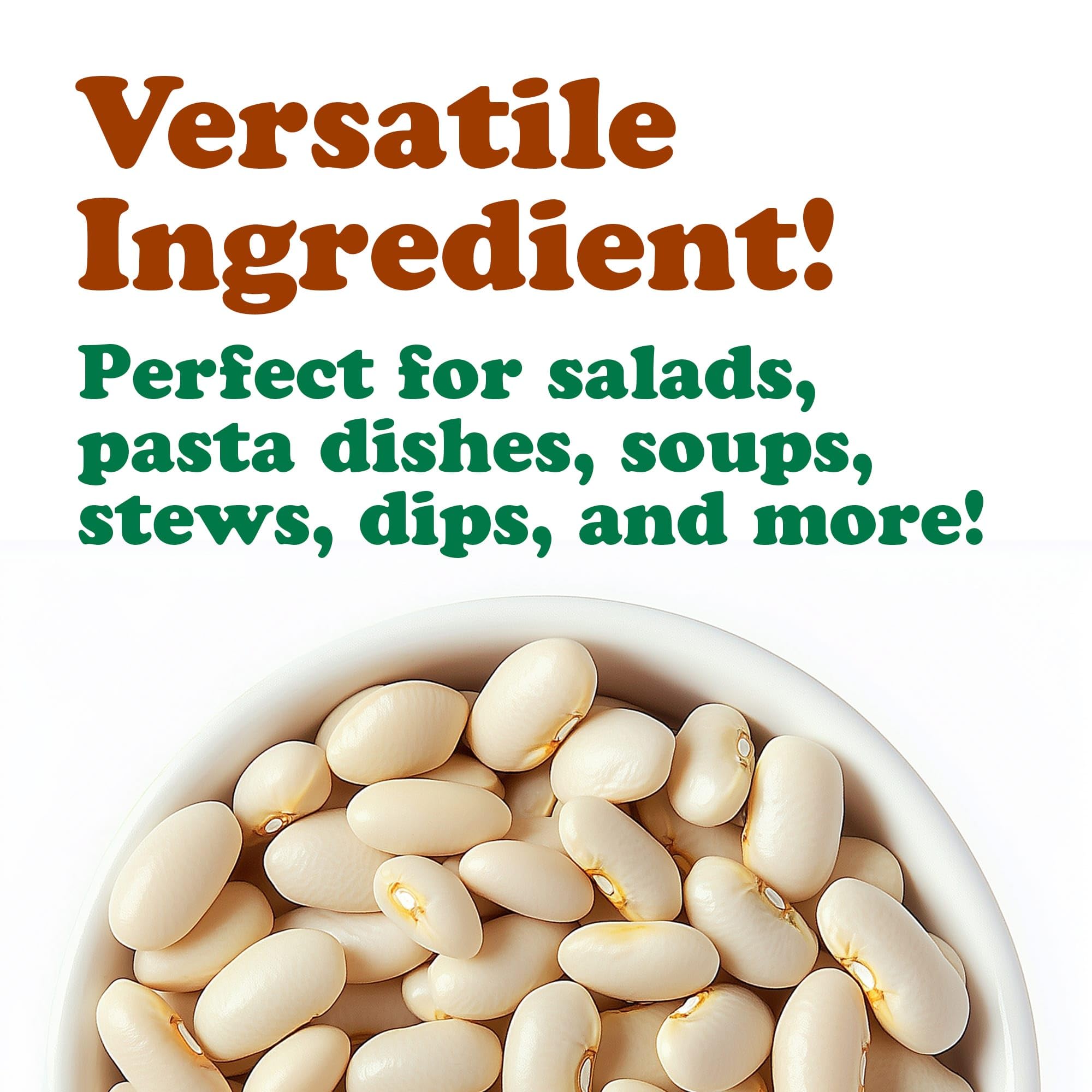 Food to Live Organic Italian Canned Cannellini Beans, 14 oz (Pack of 4) - Unsalted Non-GMO White Kidney Beans. Good Source of Fiber and Protein